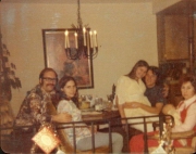 Hilberg 061.jpg: 1975/12/25 Christmas - 1975 - Alan Debbie Joann Mark Shannon Aileen
